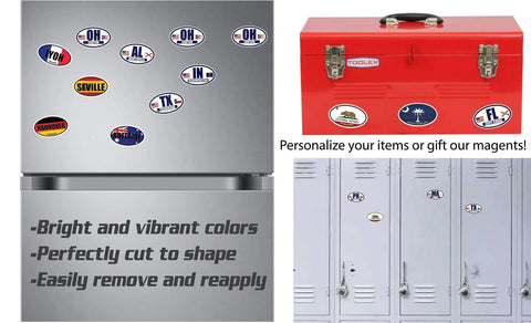 Welding Enthusiast Magnetic Pack For Fridge And Locker Colorful Magnetic Labels on fridge, toolbox, and lockers