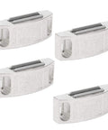 Heavy Duty Stainless Steel Magnetic Door Catch Latches secure cabinet and drawer doors for storage solutions, set of four.