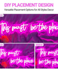 Pink 25x11 Inch Neon Sign LED Neon Lights For Bedroom Wall Decor Dimmable Silicone Tubes With Clear Acrylic Back Break Resistant