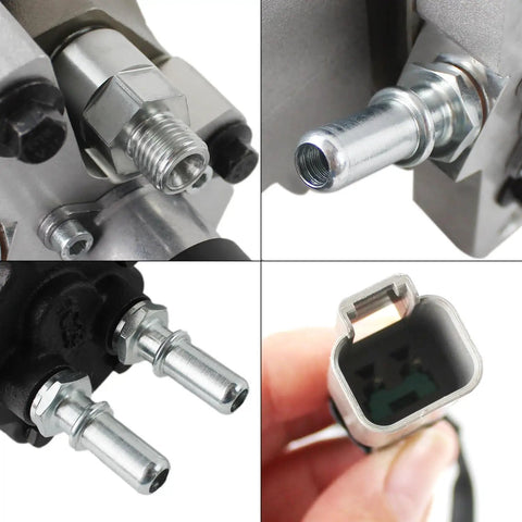 Professional Replacement Industrial Grade Heavy Duty Fuel Feed Transfer Lift Pump For Cummins Qsl89 Isl89 Komatsu Saa6d114 Excavators close-up of connectors and fittings.