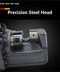 Detailed view of the precision steel head on the AOXHUGB Electric Hydraulic Rebar Bender And Cutter Portable Steel Bar Tool.