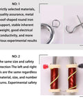 Hands-On Electromagnet Demonstrator Kit For High School Physics Lab, hoof-shaped iron support and coiled wire apparatus
