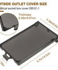 Straight Up Tough Extra Duty One Gang Vertical Outdoor Outlet Cover Compatible With Arlington Boxes Durable Weather Resistant Shield size dimensions