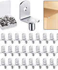 Heavy Duty 5Mm L Shaped Shelf Pegs With Holes Smooth Nickel Cabinet Holders For Bookcases And Closets Built Like A Tank Adjustable Pins No Sweat Setup 50 Pack Silver Hardware in a box.
