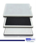 Stack of PEAIRFIL Replacement Filter For PureZone PEAIRPLG 2 Pack H13 True HEPA Activated Carbon 4 Stage Filtration