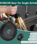Spiral Bevel Gear Kit For Angle Grinder Replacement Part NA186338 includes ring gear and pinion for DWE8100 series