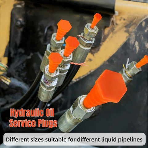 All In One 35 Piece Hydraulic Oil Service Plug Set Universal Silicone Rubber Hose Plugs Drip Proof Tapered Stoppers Three Sizes Large Medium Small Go To Kit For Irrigation Oil Pipes And Heavy Equipment Ports