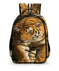 Wild Rock Tiger Printed Backpack for Men and Women, large capacity daypack with tiger image, durable polyester, front view