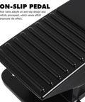 Close-up of nonslip pedal surface of Five Way Three Position Center Closed Pneumatic Foot Pedal Valve With Leak Proof Zinc Alloy Body