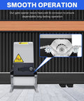 Heavy Duty 4400lb Automatic Sliding Gate Opener Kit With APP Control 750W Motor Remote Kit, close-up of chain mechanism