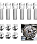 Six Sets Of Wheel Studs And Lug Nuts In One Half Inch Twenty UNF Threaded, Rust Resistant, Heavy Duty Bolt On Hub Fasteners