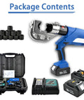 Bad Boy Cordless Hydraulic Crimping Tool With 4Ah Rechargeable Battery, 360 Swivel Jaw, Heavy Duty Cable Lug Pliers with accessories