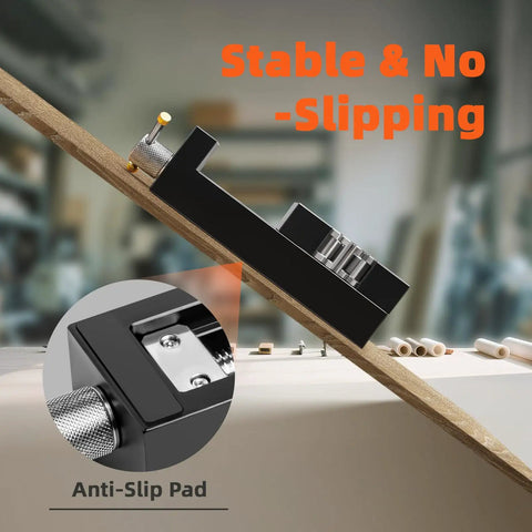 Precision Mini Drill Press Vise Featuring Self Adjusting Fractal Grips And Rock Solid Power For Irregular Pieces Around Two Forty Four Inch Jaw Size Hella Tough Aluminum Desktop Clamp showcasing anti-slip pad functionality on a workbench.