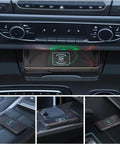 Road Ready Cable Free Wireless Charging Pad For Dodge Charger Daytona Ev 2024 2025 2026 mounted in car dashboard with phone.