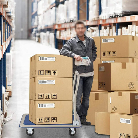 Heavy Duty Folding Platform Truck And Portable Hand Cart For Warehouse Moves Built Tough As Nails To Haul Six Hundred Sixty Pounds No Sweat Perfect For Home Office Or Factory Tasks