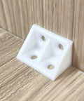 20 Pack White Right Angle Corner Brackets 18x18x32mm L Shaped ABS Plastic Furniture Braces For Cabinets Installation