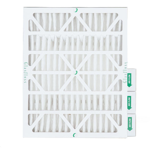 MERV 10 Pleated 4 Inch HVAC Air Filter 20x25x4 Nominal, Actual Size 19.5 x 24.5 x 3.75 Inches, Box Of 4 for homes