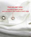 Close-up of a Heavy-Duty Welding Blanket For Sparks And Heat Protection, Fiberglass Fire Blanket, 10 Ft By 10 Ft showing grommets.