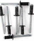 10 Pack Specialty Fuel Door Rivet For Toyota And Lexus No Sweat Swap Replaces 90269-06017 90269-A0005 showing black and silver clips.