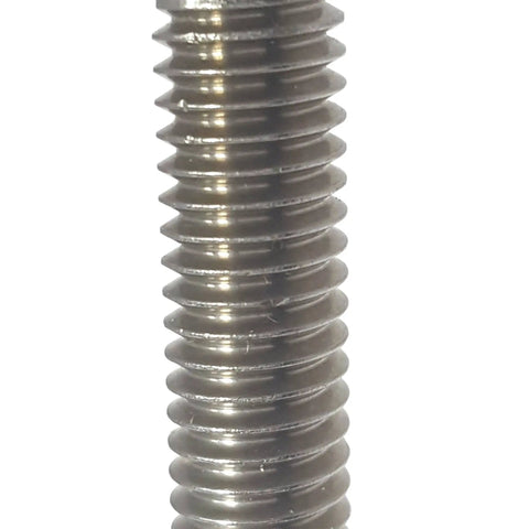 Close-up of Built Tough Torx Security Machine Screws 10-24 X 3/4 Inch, stainless steel, ideal for wall plates and panels.