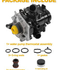 Auxiliary Electric Coolant Pump Assembly With Gaskets for Audi Q7 Q3 A3 A4 A5 A6 Passat Beetle Golf Quattro 2.0L Gas package contents