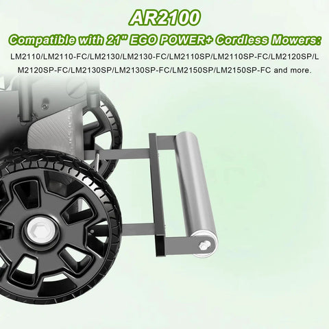 Push Mower Striping Kit For 21 Inch Mowers With Stainless Steel Roller attached to mower wheel