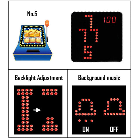 Game screen for Hands On Soldering Game Kit With Five Retro Classics In An Acrylic Case, USB Cable And Battery Box, showing buttons
