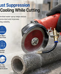 Wet Cut Dust Control Kit For Angle Grinders With Water Sprayer, Direct Precise Spray To The Cut Point, Dramatically Reducing Dust While Cutting Tile Marble Stone Brick And Concrete, Dual Action Blade Cool on angle grinder cutting concrete pipe