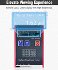 Portable Surface Roughness Tester With 0.01 μm Accuracy, Compact Profilometer For Ra/Rq And OLED Display