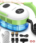 Heavy Duty Handheld Steam Cleaner With 2500W Rapid Heat And Hella Powerful Vapor Jets For No Sweat Home And Car Cleaning Big Water Tank gets the job done.