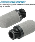 Two Pack Plastic Pneumatic Air Mufflers G One Quarter Inch Thread Exhaust Fittings Silence Baffle For Cylinders Oil Tanks And Air Tools
