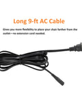 Plug And Play Recliner Power Supply Adapter For TiMotion TP2P TP2 IP20 29V 2.5A 5 Pin Connector AC DC Switching Transformer, 9-ft AC cable