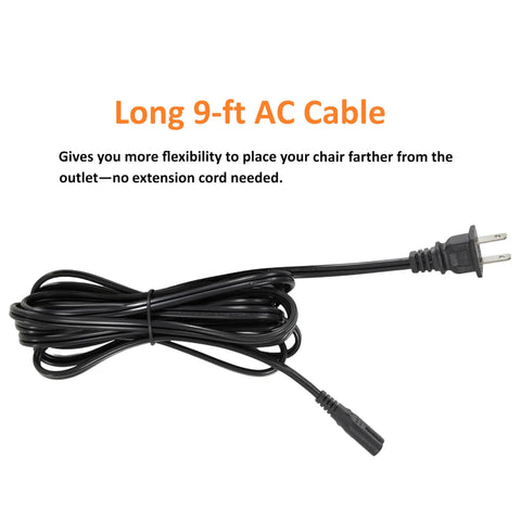 Plug And Play Recliner Power Supply Adapter For TiMotion TP2P TP2 IP20 29V 2.5A 5 Pin Connector AC DC Switching Transformer, 9-ft AC cable