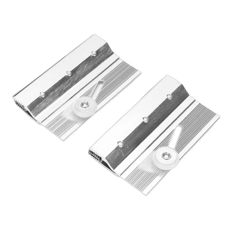Frameless Shower Door Top Roller Bracket With Three Quarter Inch Bearing Roller Aluminum Frame For Quarter Inch Glass Panels Chrome Plated Finish Delivers A Smooth Sliding Motion And Easy Adjustments For Tough As Nails Shower Enclosures, shown with roller