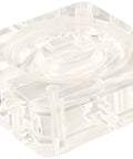 W0480450 Valve Body For Espresso Machines Easy Swap No Fuss OEM Replacement Cast Acrylic CNC Machined Precision Fit High Temp Resistant Water Tight Cecilware Espresso Equipment Replacement Part For Commercial Use clear cast acrylic valve body