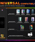 Compatibility guide for RGB Gaming Mouse Pad With 15W Wireless Charging and various Qi-compatible devices