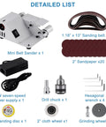 Straight Shooting Mini Electric Belt Sander With Built In Angle Gauge For Zero Sweat Knife Sharpening And Quick Wood Metal Stone Grinding Jobs Around The House parts and accessories list