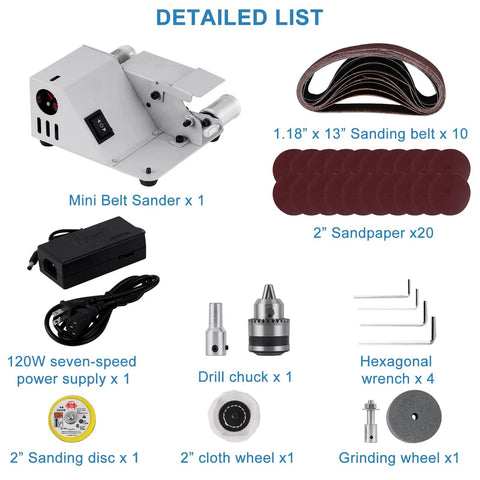 Straight Shooting Mini Electric Belt Sander With Built In Angle Gauge For Zero Sweat Knife Sharpening And Quick Wood Metal Stone Grinding Jobs Around The House parts and accessories list