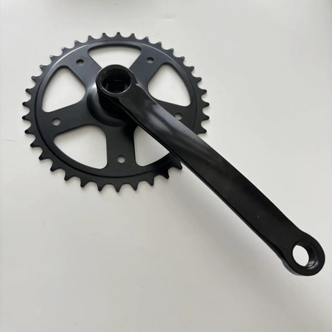 Single Speed Crankset 36T 170mm Crankarms For Mountain And Road Bikes Fixed Gear Square Taper Chainring Diameter 150mm BB Excluded