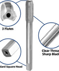 Left Hand M10 Tap And Die Set 10mm Cutting Diameter One Point Twenty Five Pitch High Speed Steel 6542 M2 metal threads detail