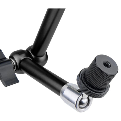Pro Vision Arm Articulating Camera Mount With Removable Hot Shoe, Dual Ball Joints, 360 Degree Rotation, 90 Degree Pivot, Pro Grade Monitor Rig For Video Cameras And Field Setups, close-up