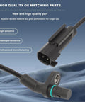 Close-up of Heavy Duty 4 Piece Abs Wheel Speed Sensor Kit Fits 2013 Through 2018 Ram 1500 showcasing connectors and durable materials.