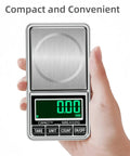 Hand holding Pocket Scale Digital Jewelry Scale 500g 0.01g Accuracy USB Rechargeable Handy Mini Gram Scale for Gold, Coins