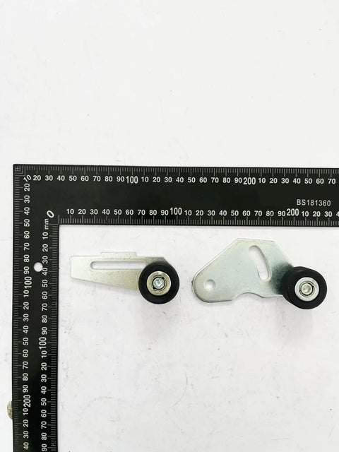 Beefed Up Elevator Door Roller With W Bracket KM603150G02 KM603150G04 Replacement Parts Set For Lift Doors Smooth Glide Skate Wheels Durable Spare Components For Safe Quiet Operation, two rollers with brackets