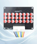 No Fuss Smart Active Battery Balancer Pushing 5.5 Amps Of Rock Solid Precision Across 5S To 21S Setups, circuit board with capacitors.