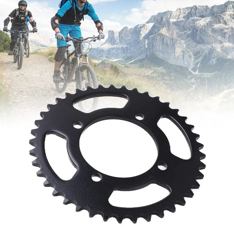 41 Tooth Rear Sprocket Black Steel For 420 Chain Compatibility Beefy Gear For Electric Bicycles Motorcycles, mountain biking backdrop