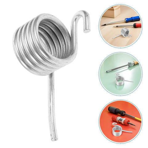 Heavy Duty 6 Pack Stainless Steel Compression Springs For Mop Bucket Replacement To Boost Water Squeeze Power And Ensure Tough Long Lasting Performance For Professional Cleaning Jobs Today, close-up of stainless steel spring.