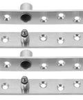 Stainless Steel Pivot Door Hinges For Wood Doors 2 Pack Heavy Duty Scratch Resistant Brushed Finish Smooth 360 Degree Rotation