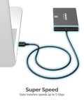 Usb 3.0 To 2.5 Inch Sata Drive Adapter Cable For Ssd And Hdd With Uasp Plug And Play Usb Powered External Converter For Laptop Storage connected to laptop and SSD