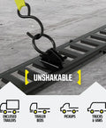 Heavy Duty E Track Tie Down Kit With Four 2x16 Ratchet Straps Eight Tie Offs Six O Rings And One E Track Cargo Bag install guide